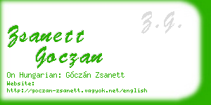 zsanett goczan business card